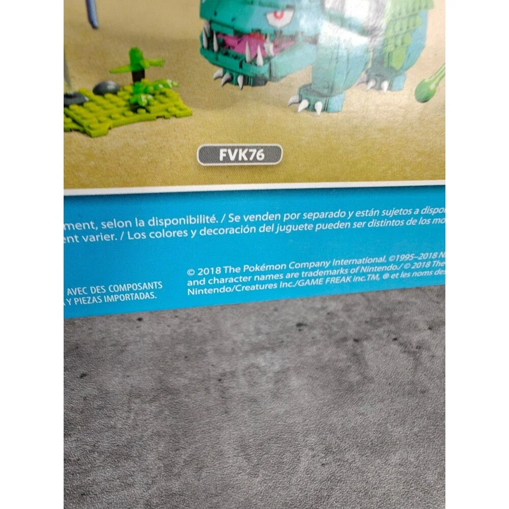 Mega Construx Pokemon Lapras 2018 Sealed 502 Pieces FWJ49
